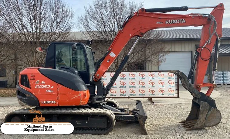 2019 Kubota KX080-4SR3A